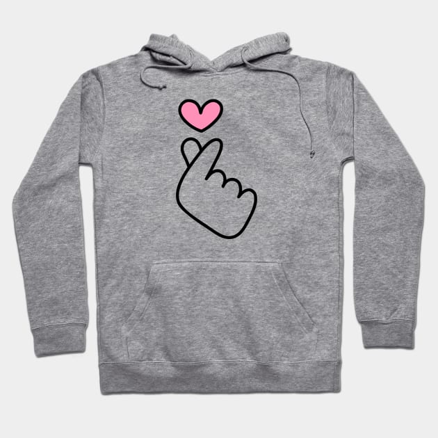 Finger Heart Hoodie by ElevateElegance